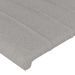 Têtes de lit 2 pcs Gris clair 100x5x78/88 cm Tissu - Photo n°4