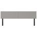 Têtes de lit 2 pcs gris clair 100x5x78/88 cm tissu - Photo n°3