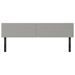 Têtes de lit 2 pcs gris clair 100x5x78/88 cm tissu - Photo n°3