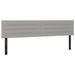 Têtes de lit 2 pcs gris clair 100x5x78/88 cm tissu - Photo n°2