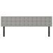 Têtes de lit 2 pcs gris clair 100x5x78/88 cm tissu - Photo n°3