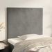 Têtes de lit 2 pcs Gris clair 100x5x78/88 cm Velours - Photo n°1