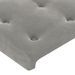 Têtes de lit 2 pcs Gris clair 100x5x78/88 cm Velours - Photo n°4