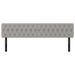 Têtes de lit 2 pcs gris clair 100x7x78/88 cm tissu - Photo n°3