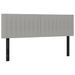 Têtes de lit 2 pcs gris clair 72x5x78/88 cm tissu - Photo n°2