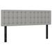 Têtes de lit 2 pcs gris clair 72x5x78/88 cm tissu - Photo n°2