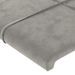 Têtes de lit 2 pcs gris clair 72x5x78/88 cm velours - Photo n°4