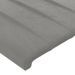 Têtes de lit 2 pcs gris clair 72x5x78/88 cm velours - Photo n°4