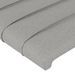 Têtes de lit 2 pcs Gris clair 80x5x78/88 cm Tissu - Photo n°4