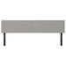 Têtes de lit 2 pcs gris clair 80x5x78/88 cm tissu - Photo n°3