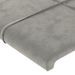 Têtes de lit 2 pcs Gris clair 80x5x78/88 cm Velours - Photo n°4