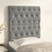 Têtes de lit 2 pcs Gris clair 80x7x78/88 cm Velours - Photo n°1