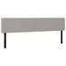 Têtes de lit 2 pcs gris clair 90x5x78/88 cm tissu - Photo n°2