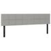 Têtes de lit 2 pcs gris clair 90x5x78/88 cm tissu - Photo n°2