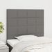 Têtes de lit 2 pcs Gris foncé 100x5x78/88 cm Tissu - Photo n°1