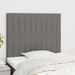 Têtes de lit 2 pcs Gris foncé 100x5x78/88 cm Tissu - Photo n°1