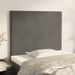 Têtes de lit 2 pcs Gris foncé 100x5x78/88 cm Velours - Photo n°1