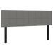 Têtes de lit 2 pcs gris foncé 72x5x78/88 cm tissu - Photo n°2