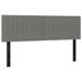 Têtes de lit 2 pcs gris foncé 72x5x78/88 cm tissu - Photo n°2