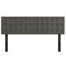 Têtes de lit 2 pcs gris foncé 72x5x78/88 cm velours - Photo n°3