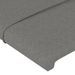 Têtes de lit 2 pcs Gris foncé 80x5x78/88 cm Tissu - Photo n°4