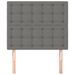 Têtes de lit 2 pcs Gris foncé 80x5x78/88 cm Tissu - Photo n°3