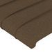 Têtes de lit 2 pcs Marron Foncé 100x5x78/88 cm Tissu - Photo n°4