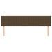 Têtes de lit 2 pcs Marron Foncé 100x5x78/88 cm Tissu - Photo n°3