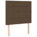 Têtes de lit 2 pcs Marron Foncé 100x5x78/88 cm Tissu - Photo n°2