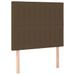 Têtes de lit 2 pcs Marron Foncé 100x5x78/88 cm Tissu - Photo n°2