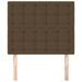 Têtes de lit 2 pcs Marron Foncé 100x5x78/88 cm Tissu - Photo n°3