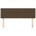 Têtes de lit 2 pcs Marron foncé 72x5x78/88 cm Tissu - Photo n°3