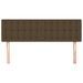 Têtes de lit 2 pcs Marron foncé 72x5x78/88 cm Tissu - Photo n°3