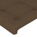 Têtes de lit 2 pcs Marron foncé 72x5x78/88 cm Tissu - Photo n°4