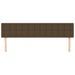 Têtes de lit 2 pcs Marron Foncé 80x5x78/88 cm Tissu - Photo n°3