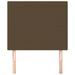 Têtes de lit 2 pcs Marron Foncé 80x5x78/88 cm Tissu - Photo n°3