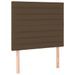 Têtes de lit 2 pcs Marron Foncé 80x5x78/88 cm Tissu - Photo n°2