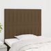 Têtes de lit 2 pcs Marron Foncé 80x5x78/88 cm Tissu - Photo n°1