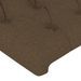 Têtes de lit 2 pcs Marron Foncé 80x7x78/88 cm Tissu - Photo n°4