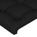 Têtes de lit 2 pcs Noir 100x5x78/88 cm Tissu - Photo n°4