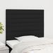 Têtes de lit 2 pcs Noir 90x5x78/88 cm Tissu - Photo n°1