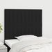 Têtes de lit 2 pcs Noir 90x5x78/88 cm Tissu - Photo n°1