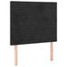 Têtes de lit 2 pcs Noir 90x5x78/88 cm Velours - Photo n°1