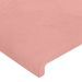 Têtes de lit 2 pcs Rose 100x5x78/88 cm Velours - Photo n°4