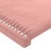 Têtes de lit 2 pcs Rose 100x5x78/88 cm Velours - Photo n°4