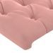 Têtes de lit 2 pcs Rose 100x7x78/88 cm Velours - Photo n°4