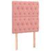 Têtes de lit 2 pcs Rose 80x7x78/88 cm Velours - Photo n°2