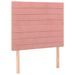 Têtes de lit 2 pcs Rose 90x5x78/88 cm Velours - Photo n°1
