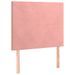 Têtes de lit 2 pcs Rose 90x5x78/88 cm Velours - Photo n°2