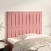 Têtes de lit 2 pcs Rose 90x5x78/88 cm Velours - Photo n°1